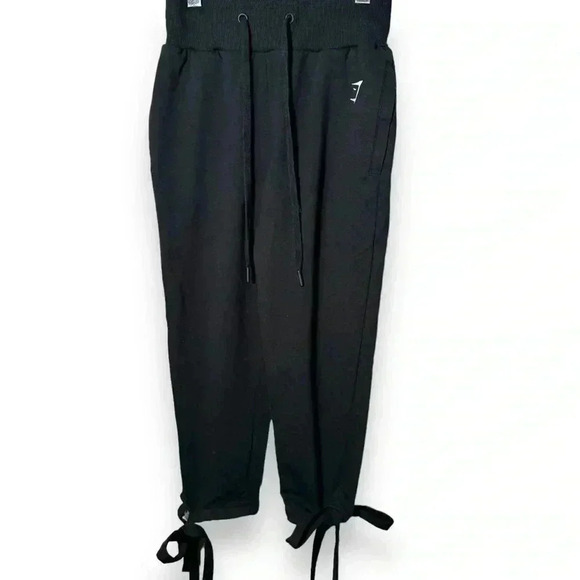 Gymshark ARC tie up bottom jogging pant capri S - Picture 1 of 6